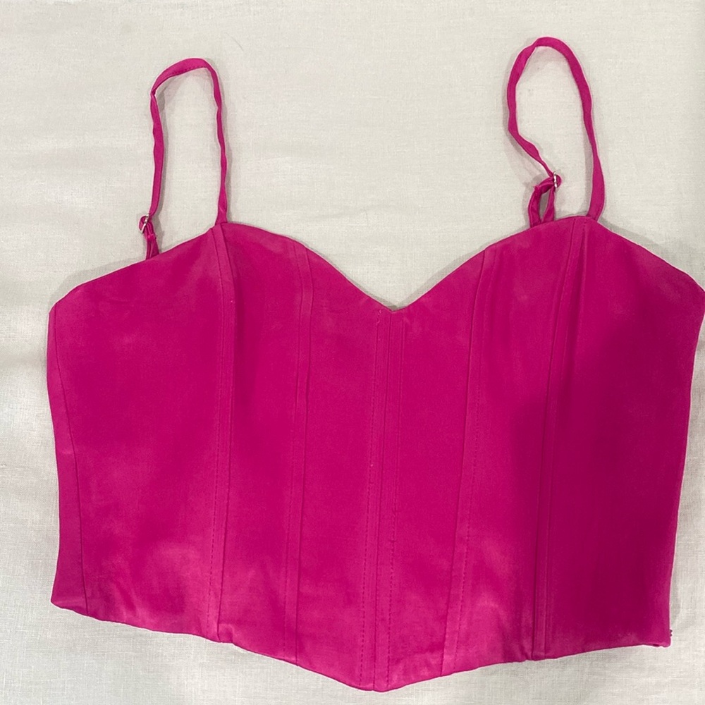 Zara Woman’s Silk Top 
Size S in Pink